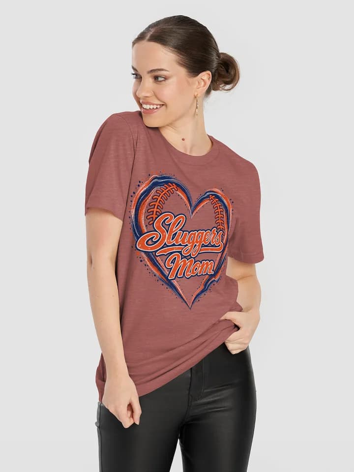 Sluggers Mom In Heart Unisex Supersoft Tee
